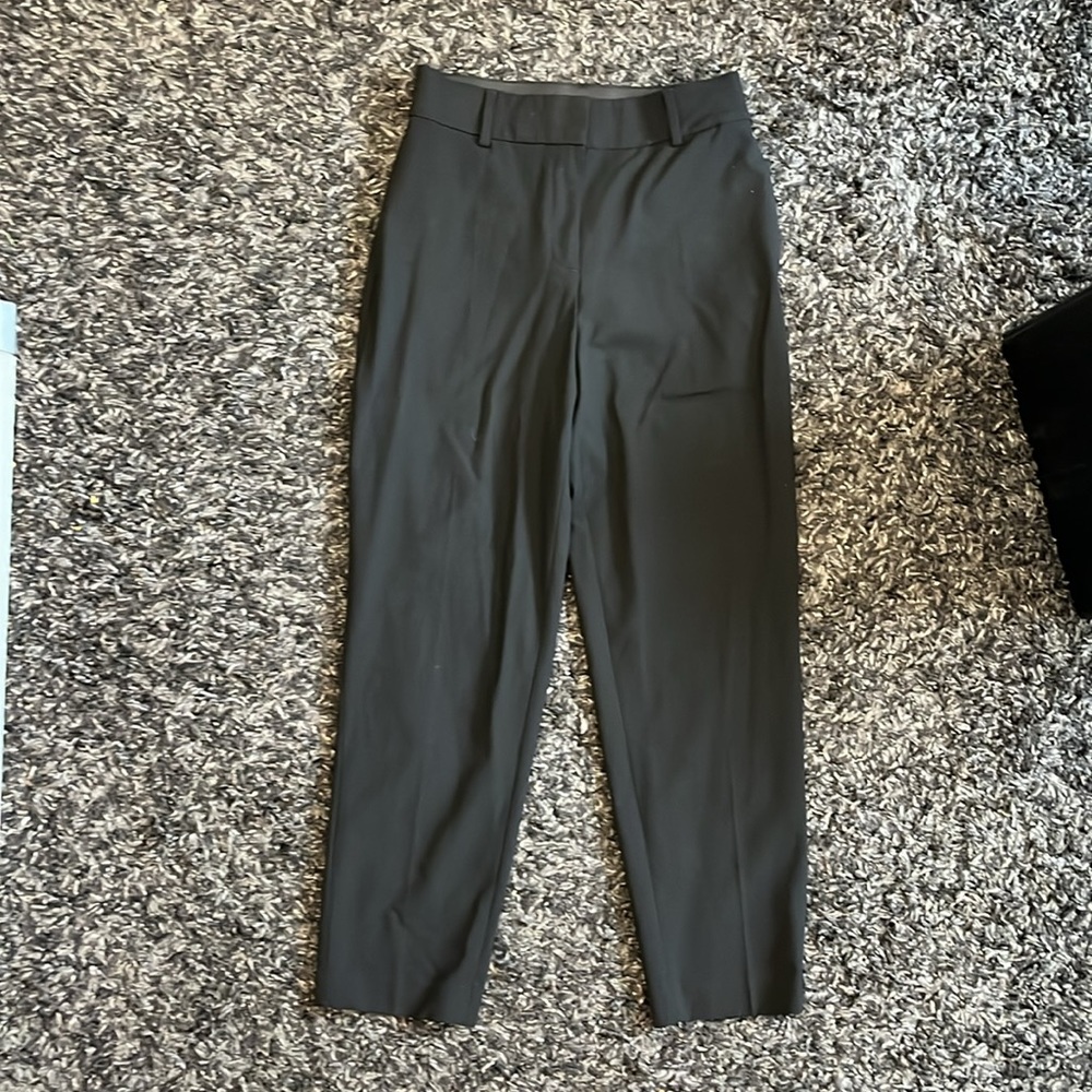 Black Ankle Length Work Pants
